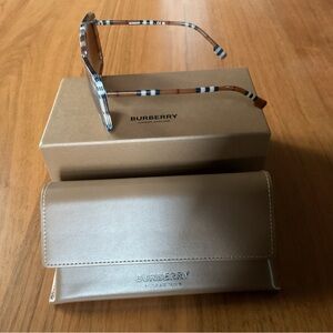 Burberry Tortoiseshell Sunglasses with Gold Case